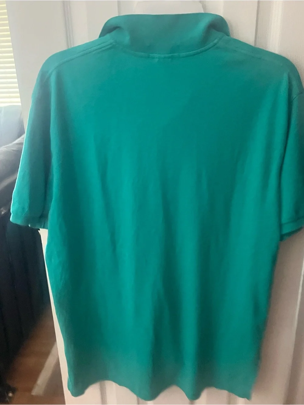 Polo by Ralph Lauren Men’s Teal-Green Polo with Yellow Pony